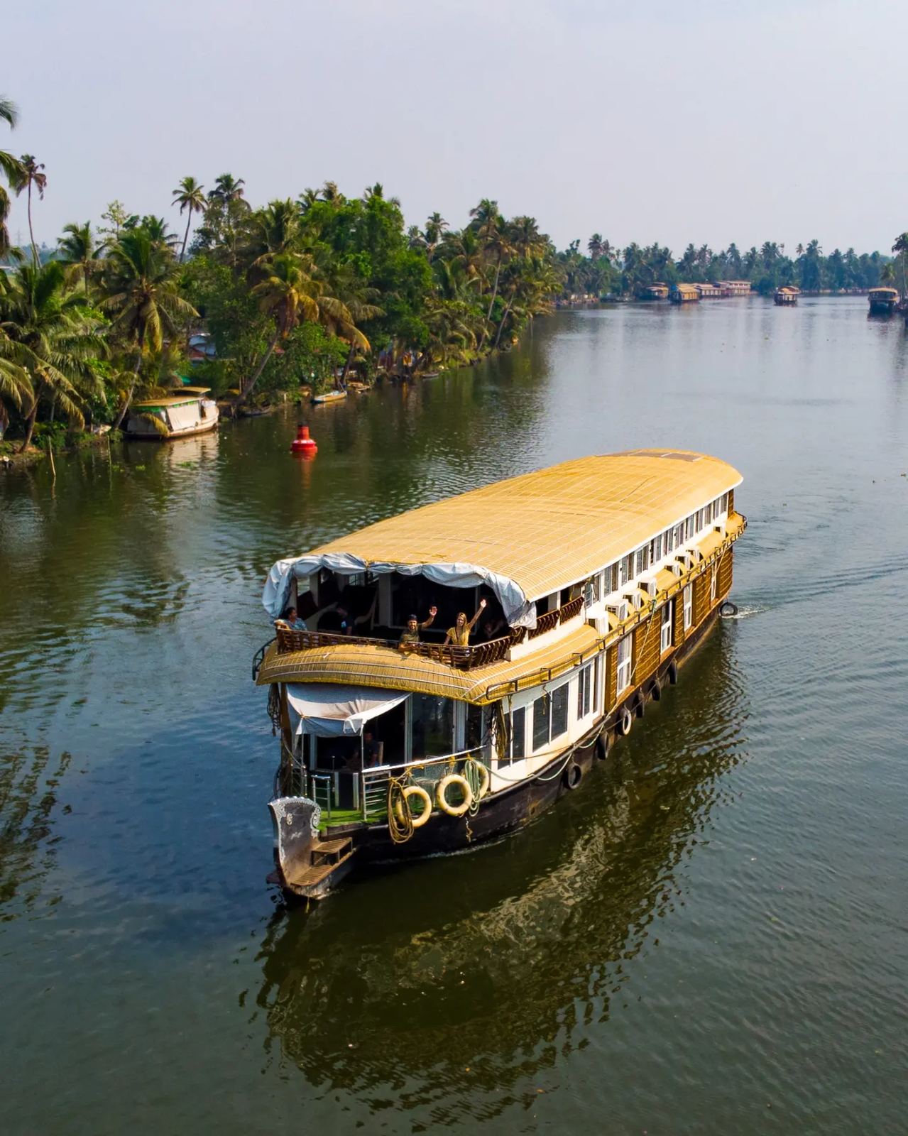 Sunset over the backwater canals near Alleppey, Kerala